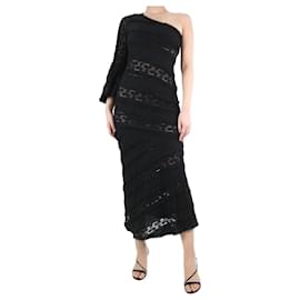 Autre Marque-Black one-shoulder lace dress - size L-Black
