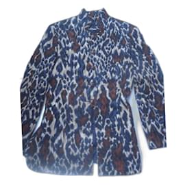 Louis Féraud-Abrigo exclusivo de Louis Féraud 38/40 color abigarrado muy chic-Azul marino