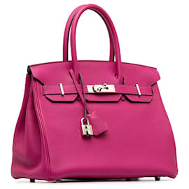 Hermès-Hermes Rosa 2018 Togo Birkin 30-Pink