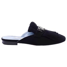 Prada Mules Black Deerskin Black