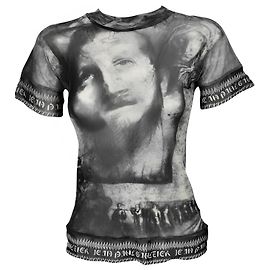 Jean Paul Gaultier Top de malla gris Colección Frida Kahlo Gris