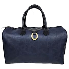 Christian Dior-Bolsa de viagem vintage Christian Dior-Azul marinho