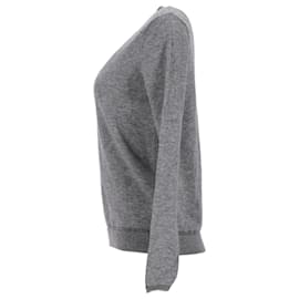 Tommy Hilfiger-Tommy Hilfiger Womens Cashmere Wool Blend Jumper in Grey Wool-Grey