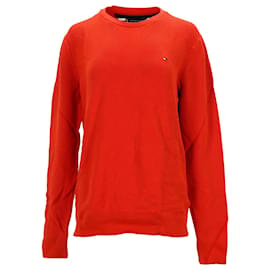 Tommy Hilfiger-Suéter masculino Tommy Hilfiger Regular Fit em algodão laranja-Laranja