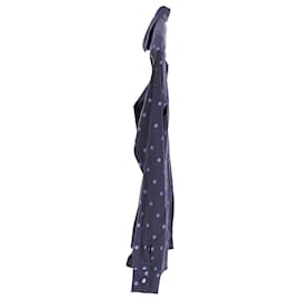 Tommy Hilfiger-Top tejido de camisa de manga larga entallada para mujer-Azul marino