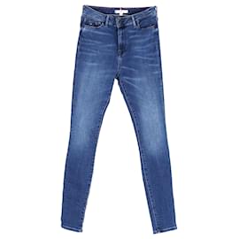 Tommy Hilfiger-Jeans femininos ultra skinny de algodão reciclado-Azul