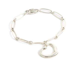Tiffany & Co-Tiffany & Co vintage Open Heart Silver bracelet by Elsa Peretti-Silvery