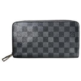 Louis Vuitton Zippy Organiser Damier Graphite Grigio