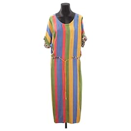 La Prestic Ouiston-Vestido de seda-Multicolor
