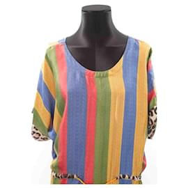 La Prestic Ouiston-Robe en soie-Multicolore