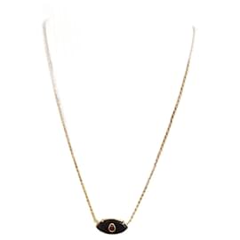 Autre Marque-Sapphire stone necklace-Navy blue