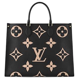 Louis Vuitton-LV Onthego GM bicolor nuevo-Negro