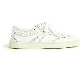 Alaïa Alaia Baskets EU41 Sneakers White Leather Stiches New Blanc