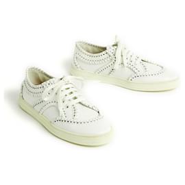 Alaïa-Alaia Sneakers EU41 Sneakers White Leather Stiches New-White