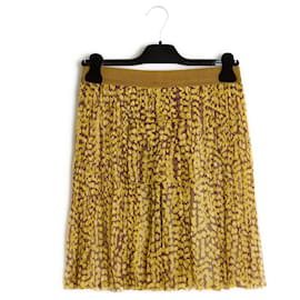 Louis Vuitton-Pleated silk chiffon Skirt FR36-Multicolore
