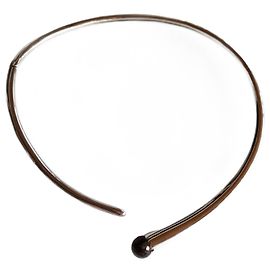 Kenzo Choker in solid silver with brown quartz Brown Silvery