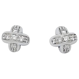 Chaumet-Chaumet earrings, "Connections", white gold and diamonds.-Other