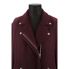 The Kooples-Veste en laine-Bordeaux