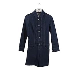 See by Chloé-Cotton jumpsuit-Blue