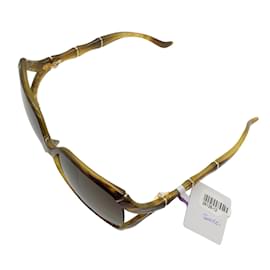Autre Marque-Gucci Brown Bamboo Sunglasses-Brown
