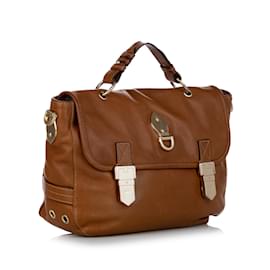 Mulberry-Brown Mulberry Tillie Leather Satchel-Brown