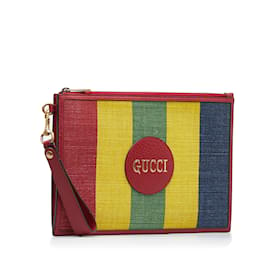 Gucci-Multi Gucci Baiadera Striped Clutch Bag-Multiple colors