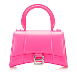 Balenciaga-Pink Balenciaga Hourglass XS Satchel-Pink
