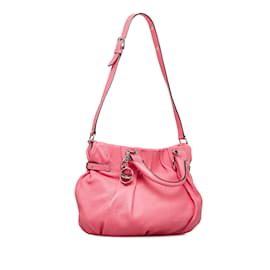 Céline-Pink Celine Leather Satchel-Pink