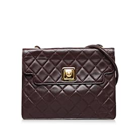 Chanel-Rote Chanel Matelasse Flap Bag-Rot