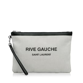 Yves Saint Laurent-Pochette YSL Rive Gauche blanche-Blanc