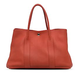 Hermès-Red Hermes Negonda Garden Party 36 Tote bag-Red