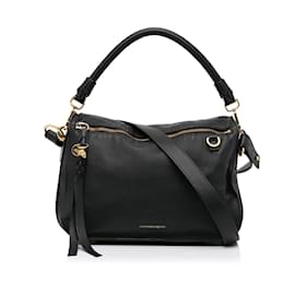 Alexander Mcqueen-Black Alexander McQueen Leather Satchel-Black