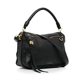 Alexander Mcqueen-Black Alexander McQueen Leather Satchel-Black