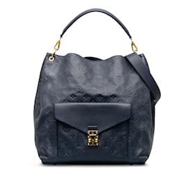 Louis Vuitton-Blaue Louis Vuitton-Monogramm-Empreinte-Metis-Hobo-Umhängetasche-Blau