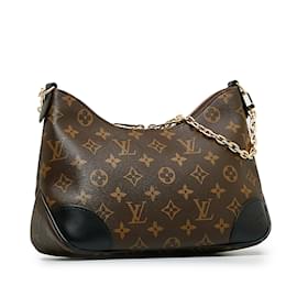 Louis Vuitton-Bolso satchel Boulogne con monograma Louis Vuitton marrón-Castaño