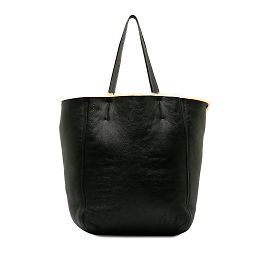 Céline Bolsa Tote Celine Reversível Shearling Cabas Phantom Preta Preto