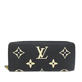 Louis Vuitton-Black Louis Vuitton Monogram Empreinte Giant Zippy Wallet-Black