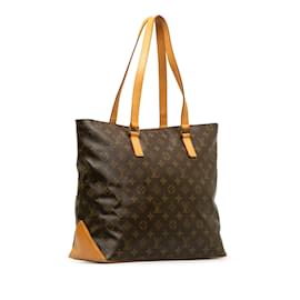 Louis Vuitton-Brown Louis Vuitton Monogram Cabas Mezzo Tote Bag-Brown