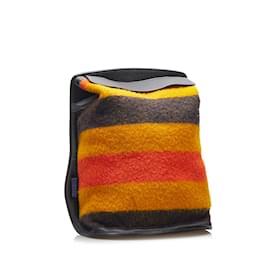 Hermès-Yellow Hermes Sherpa Backpack-Yellow