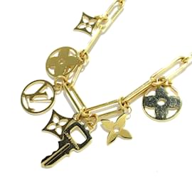 Louis Vuitton-Goldene Louis Vuitton-Monogramm-Collier-Halskette für römische Feiertage-Golden