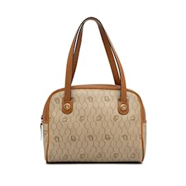Dior-Brown Dior Honeycomb Handbag-Brown