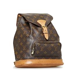 Louis Vuitton-Brown Louis Vuitton Monogram Montsouris MM Backpack-Brown