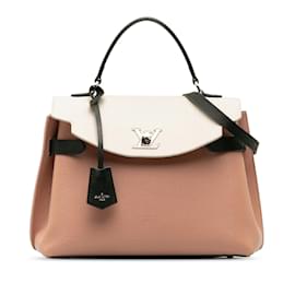 Louis Vuitton-Bolso satchel Louis Vuitton Lockme Ever MM rosa-Rosa
