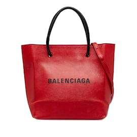 Balenciaga-Red Balenciaga XXS Shopping Tote Satchel-Red