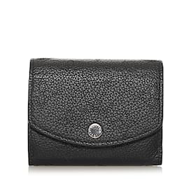 Louis Vuitton-Black Louis Vuitton Mahina Iris XS Wallet-Black