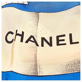 Chanel-Mehrfarbig bedruckte Seidenschals von Chanel-Mehrfarben