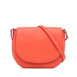 Céline Orange Celine Trotteur Messenger Bag Orange