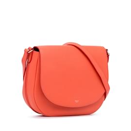 Céline-Orange Celine Trotteur Messenger Bag-Orange