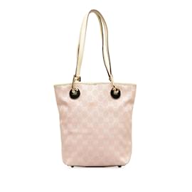 Gucci-Pink Gucci GG Canvas Eclipse Tote Bag-Pink