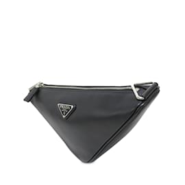 Prada-Black Prada Triangle Belt Bag-Black